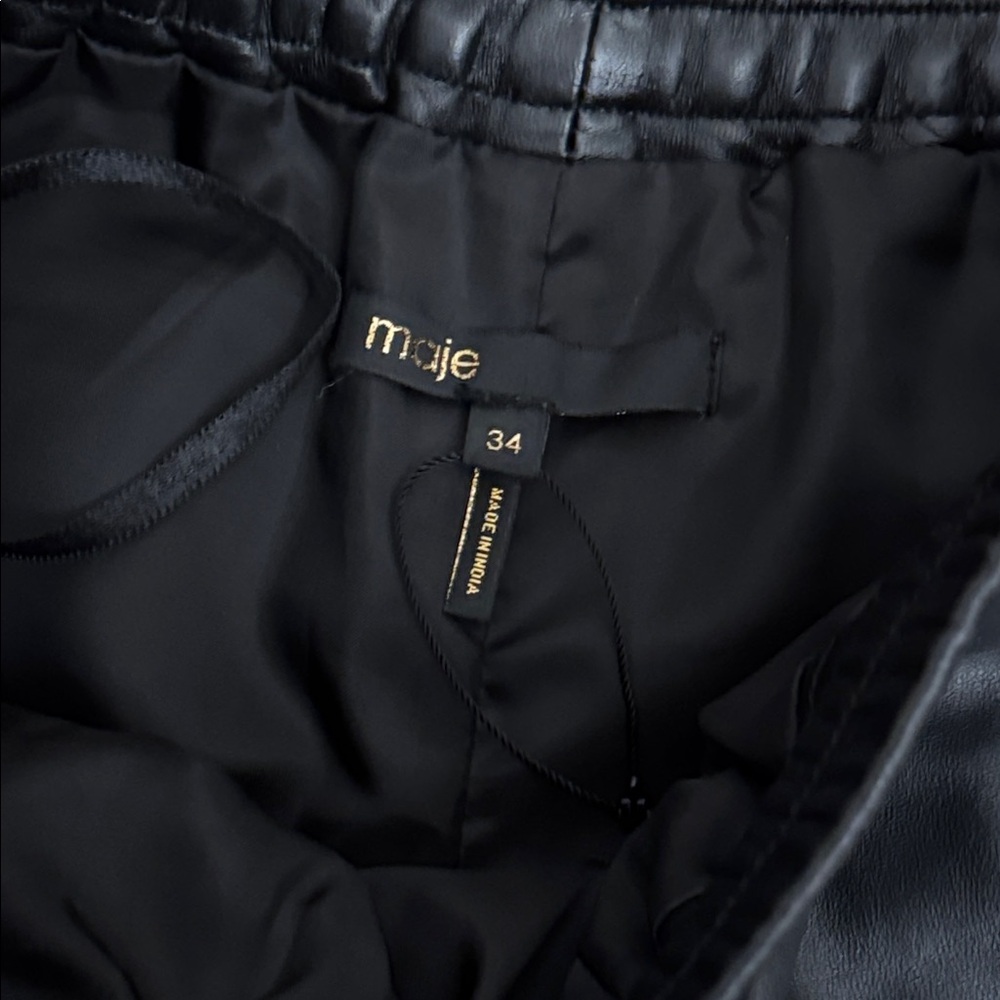 Maje Leather shorts - Picture 3 of 5